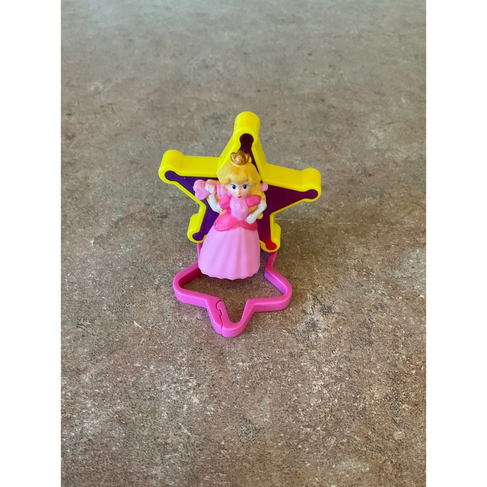 McDonalds Super Mario‎ Bros Movie Princess Peach Spinning Star Toy Figure 2023